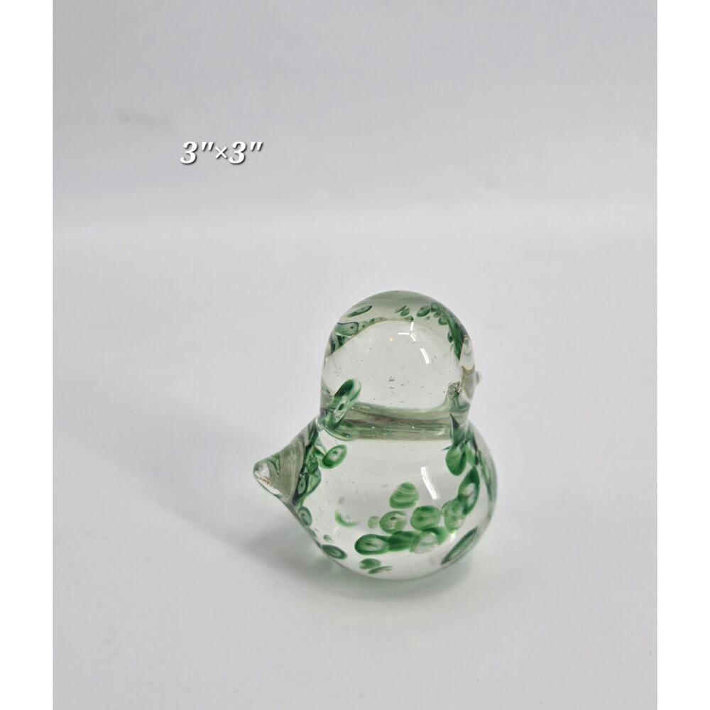 Vintage MCM Norcrest Handblown Glass Bird Paperweight‎